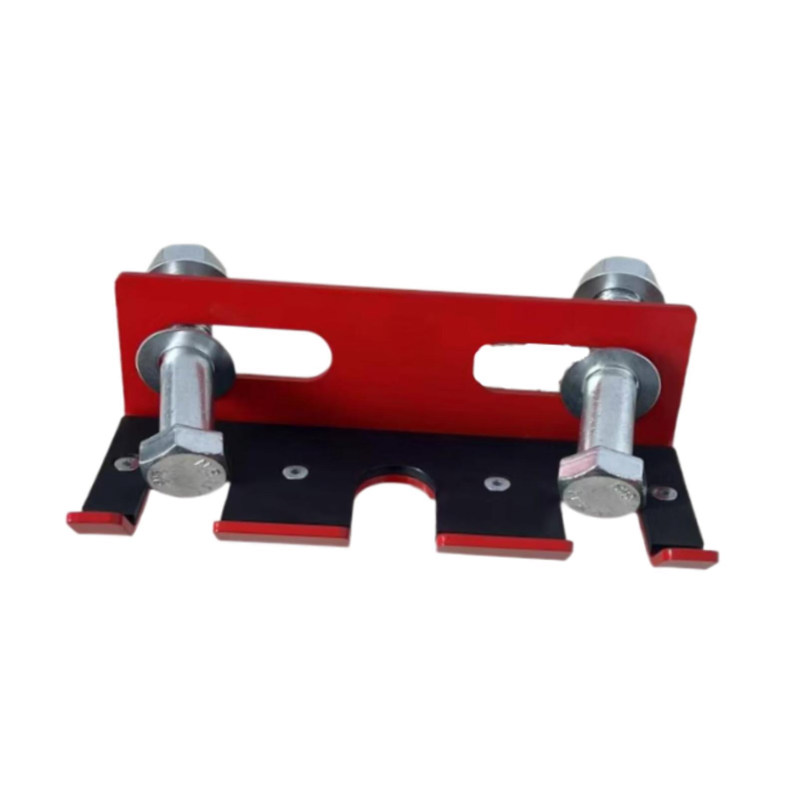 DimyFew Barbell Holder for Squat Rack for Bench Press Rack Heavy Duty Barbell Hanger Red