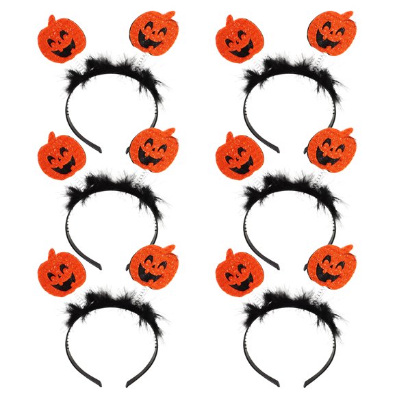 KAKOWELY 6 diademas de calabaza para Halloween, accesorio divertido para el cabello, disfraz de fiesta de cosplay