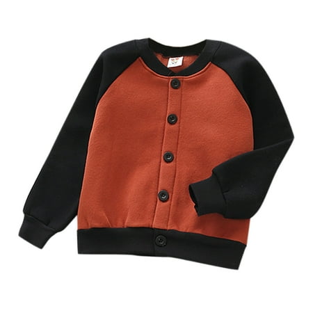 

Child Kids Toddler Baby Boys Girls Cute Cartoon Animals Print Long Sleeve Letter Baseball Coats Outer Outwear Outfits Clothes