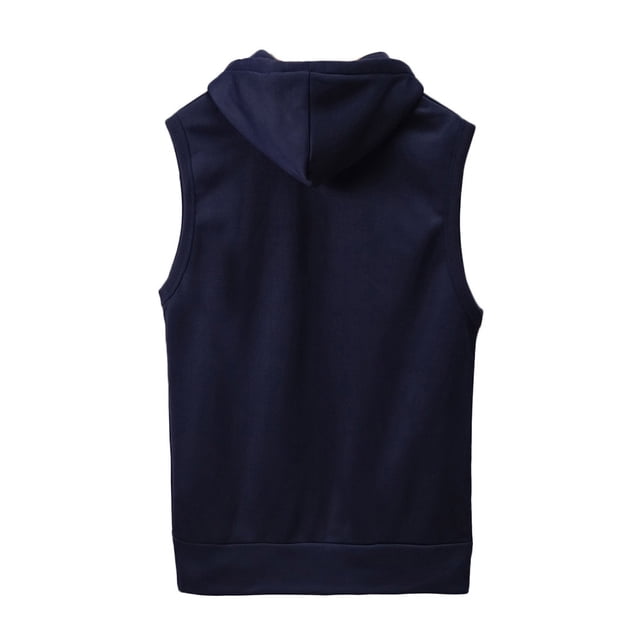 Veste Sans Manches Homme Mode Homme Sans Manches Uni Gilet à Capuche Veste Ajustée Blouse Hauts Chemise