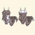 thumbnail image 6 of Shadoumai One Piece Swimsuit for Girls 12-14 Sheer Mesh Tankini Set Quick Dry Tropical Print Bathing Suits for Girls Cutout Adjustable Straps Girls' Swimwear with Print Shorts, 6 of 7