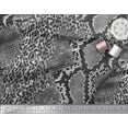 thumbnail image 2 of Soimoi Gray Poly Georgette Fabric Leopard & Snake Animal Skin Printed Craft Fabric by the Yard 42 Inch Wide, 2 of 3