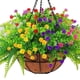 thumbnail image 5 of Inteprter Cestas de flores exquisitas Soporte de hierro resistente Voladizo multifuncional que ahorra espacio Flores artificiales, 5 of 6