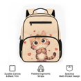 thumbnail image 6 of Pzuqiu Cute Cat Print 13.5 Inch Kids Backpack Water-Resistant Soft Padded Breathable Lightweight School Bag for Preschool Kindergarten Toddlers Boys Girls, 6 of 7