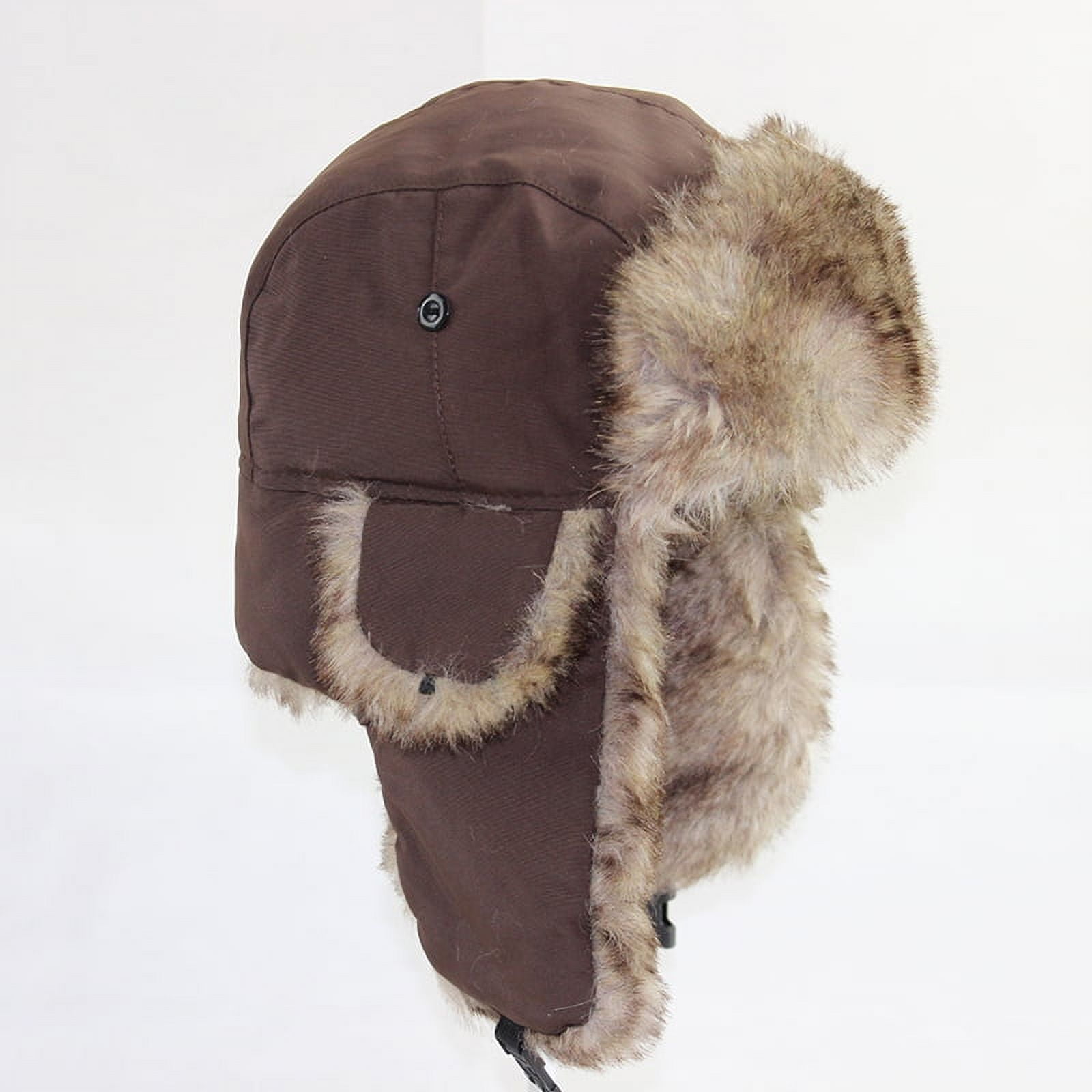 GRNSHTS Unisex Men Women Faux Fur Lined Trapper Hat Warm Windproof
