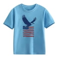 thumbnail image 5 of Afuyipoi Independence Day Kids T-Shirt July 5th Patriotic Graphic Tee Summer Shirt Print Youth Holiday Celebration Apparel Blue Size 7-8 Years, 5 of 6