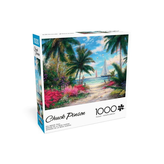 Buffalo Games Sea Breeze Trail 1000-Piece 26.75 x 19.75-inch Interlocking Jigsaw Puzzle for Adults Ages 14 