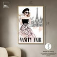 thumbnail image 4 of Model of Paris Sketch Cover Canvas Print Fashion Art by Art Remedy, Gold Frame, 36 x 54, 4 of 6