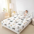 thumbnail image 4 of Erosebridal Farm Cow Animal Kids Full Size Sheets, Cartoon Truck Bed Sheets, 4 Pieces, 4 of 5