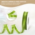 thumbnail image 3 of Uxcell Satin Ribbon, Best Wishes for You Valentine Ribbon for Gift Wrapping Fabric Ribbon for Craft DIY Wedding Birthday Valentine's Day Bouquet Accessories Olive Green, 3 of 7