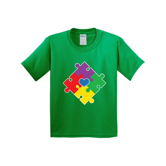 Inktastic Autism Awareness Month Puzzle Youth T-Shirt