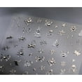 thumbnail image 6 of 2 Sheets Christmas Nail Art Stickers 5D Embossed Nail Stickers Snowflake Snowman Xmas Tree Rhinestone Star Nail Decals for Women Girls Winter Holiday Manicure DIY Nail Supplies, 6 of 7