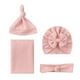 thumbnail image 1 of Fiudx Conjunto de Manta Envolvente de Algodón Suave, Gorro Turbante y Diadema con Lazo para Bebé, Transpirable y Agradable para La Piel, Ideal Como Regalo de Baby Shower o Accesorio Fotográfico, de R, 1 of 6