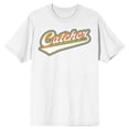 thumbnail image 6 of Catcher Crew Neck Short Sleeve Men's White T-shirt - 6XL, 6 of 7