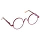 thumbnail image 1 of Gafas redondas en miniatura con lentes transparentes - Accesorios para muñecas de 3 cm rojo, 1 of 8
