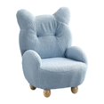 thumbnail image 3 of Sillón De Lectura Taburete Silla Para Niños Sillón Para Dormitorio Balcón Azul, 3 of 8