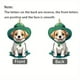thumbnail image 4 of Pendientes Navideños Perro Adornos Árbol Navideño, Dachshund Accesorios Navideños, Figura de Perro de Acero, Base de Madera, Diseño 2-Niveles, para Dormitorio, Perro de Peluche, Adornos de, 4 of 6