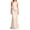 Beige, variant on Swanpen Women's One Shoulder Satin Evening Gown, Asymmetric Ruched Bodycon Maxi Dress for Formal Party