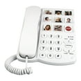 thumbnail image 4 of Teléfono con cable para mayores, teléfono fijo con botones grandes y timbre de volumen ajustable para residencias de ancianos, abuelos y, 4 of 8
