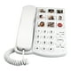 thumbnail image 4 of Teléfono fijo con cable para personas mayores, con botones , memoria y volumen ajustable, ideal para dormitorios en residencias de ancianos., 4 of 9