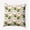 Leaf Green, variant on 16" x 16" Simply Daisy Dancing Santas Polyester Indoor/Outdoor Pillow, Berry Red Qty 1