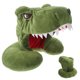 thumbnail image 2 of Lindo dinosaurio con capucha almohada para el cuello de dibujos animados de felpa animal almohada de viaje muñeca de juguete de peluche para niños adultos, 2 of 5