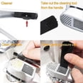 thumbnail image 4 of Garlic Press - 2 In 1 Premium Aluminum Alloy Garlic Mincer And Slicer, Easy Squeeze Garlic Cutter And Chopper Crushing, 4 of 5