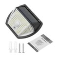 thumbnail image 4 of Lámpara de jardín solar Irfora 138LED Luz de sensor de movimiento solar Luz de pared solar al aire libre 3 modos de iluminación IP65 Luces de energía solar a prueba de agua para jardín Patio Irfora Lámpara de jardín solar, 4 of 5