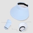 thumbnail image 4 of Women’s Sun Visor Solid Color With Black Trim Wide Brim Sun Protection Lightweight Sports Hat, 4 of 4