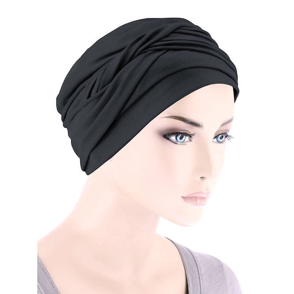 Twisty Turban in Buttery Soft Black