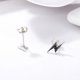 thumbnail image 3 of Sterling Silver Stud Earrings SCE156, 3 of 4