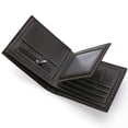 thumbnail image 3 of 1pc Men's Short Wallet High-end Youth Lychee Patterned Zipper Coin Purse, 3 of 6