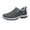 Gray, variant on Men's Slip On Winter Boots, Orthopedic Hiking Booties Walking Shoes, Suede Fleece Lined Arch Support Deep Tread Outdoor Hiking Work Cold Weather Shoes Brown