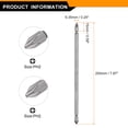 thumbnail image 2 of Uxcell Magnetic Double Ended Screwdriver Bit 6.35mm PH2 7.87" Length 1/4" Hex Shank S2 Steel Two Sided Phillips Cross Screw Driver Bit, 2 of 8