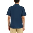 thumbnail image 3 of Lars Amadeus Men's Casual Printed Color Block Point Collar Short Sleeves Shirts, 3 of 6