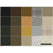Woolies Flannel-Neutrals; 42 10 inch Squares - Maywood Studio