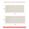 thumbnail image 6 of Sage Green Striped Yoga Towel for Hot Yoga Non Slip, Rustic Green Stripe Modern Art Beige Yoga Mat Towel Absorbent Yoga Sweat Towels Microfiber Hot Yoga Blanket for Bikram Pilates 26"x70", 6 of 7