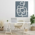 thumbnail image 3 of Stupell Industries Blue Freeflow Line Abstract Painting Gallery Wrapped Canvas Art Print Wall Art, 36 x 48, 3 of 8