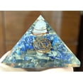 thumbnail image 2 of crystalmiracle Lapis Lazuli 45 Mm Orgonite Feng Shui Pyramid Healing Reiki Home Office Gift Wellness Handcrafted, 2 of 3