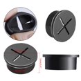 thumbnail image 3 of EcoNesxp Inch Flexible Rubber Grommet Cable Wire Loop Wire Hole Cover Cable Grommet for Office Computer Desk Wire Organizer Individually Installed Desk Grommet Black, 3 of 5