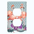 thumbnail image 2 of Metal Light Switch Plate Outlet Cover Flamingo Embroidered Lace Floral Tablecloth FGO011, 2 of 13