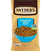 Snyder's of Hanover Pretzels, Unsalted Mini Pretzels, 9.25 oz