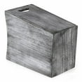 thumbnail image 5 of Wood Wastebasket Farmhouse Style Rustic Wood Trash Can with Handle Garbage Bin, 5 of 7