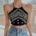 thumbnail image 4 of Promotion Clearance! Cozy Women Tank Tops Sleeveless Halter Racerback Hanging Neck Small Suspender Charming Tops Inner Vest Sleeveless Top, 4 of 6