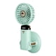 thumbnail image 1 of Mini ventilador portátil con pantalla digital, recargable, 10000 mAh, para mesa y maquillaje Verde, 1 of 9