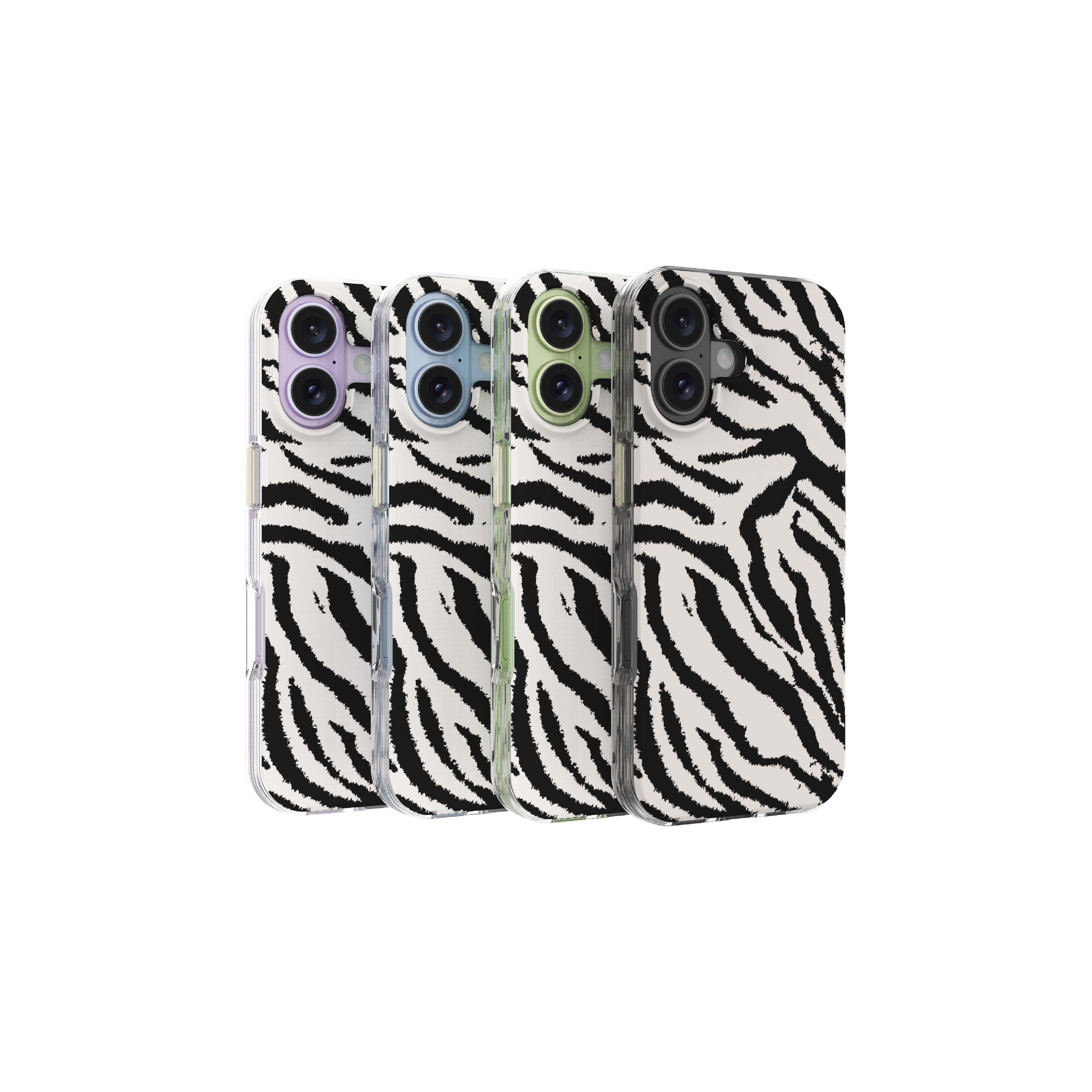 onn Phone Case for iPhone 17, MagSafe Compatible - Zebra Stripe