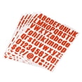 thumbnail image 1 of Uxcell 25mm Height Self Adhesive Waterproof Vinyl Letter Number Sticker Set 6 Sheet Red, 1 of 6