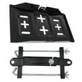 thumbnail image 1 of 1Set Black Rectangular Stainless Steel Battery Hold Down Tray for Boat Car Marine Battery Storage, 1 of 9