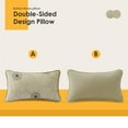 thumbnail image 4 of Supdurplus Outdoor Sunbrella Decorative Pillows Pack of 4, 20" x 12" Outdoor Pillow Set for Couch Bed Throw Patio Sofa, Allure Dusk, 4 of 7