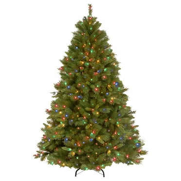 National Tree Company Pre-Lit Artificial Full Christmas Tree, Green ...